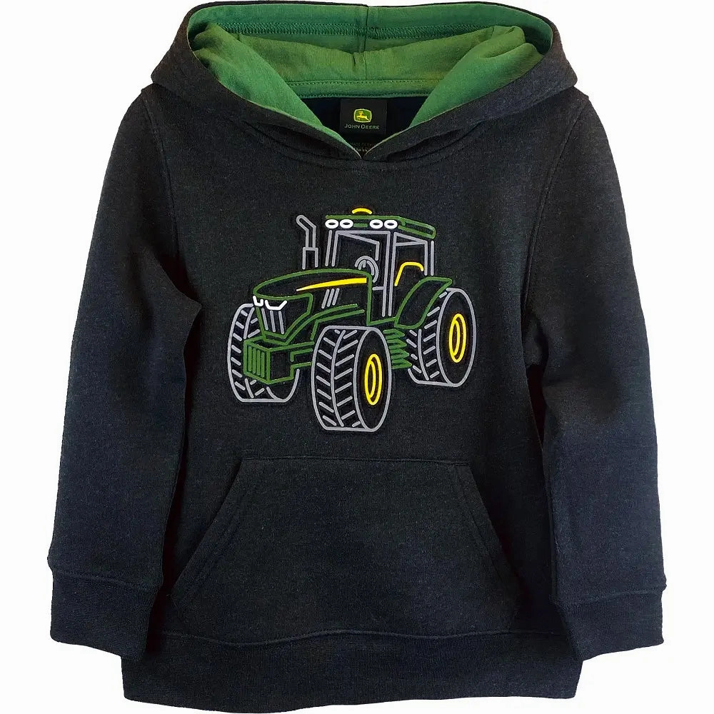Toddler Boys' Tractor Fleece Pullover Sweatshirt J2J952KT Convertible Style Variable Tension Adjustment