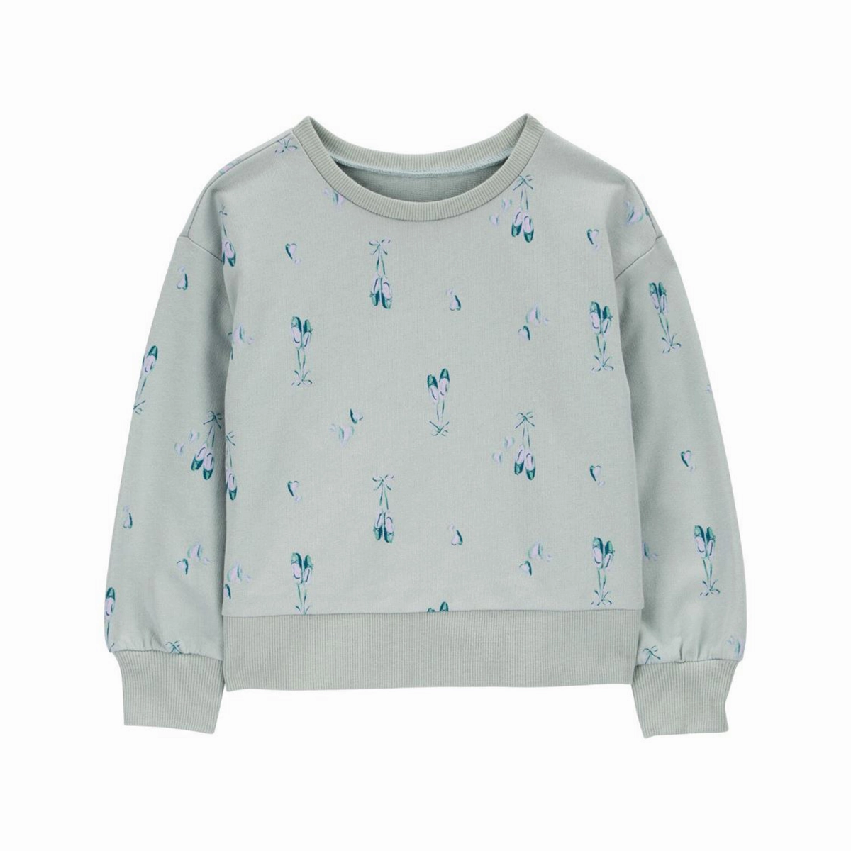 AntiFade Treatment Toddler Girls' Ballet Crew Neck Cotton Pullover 2R831410