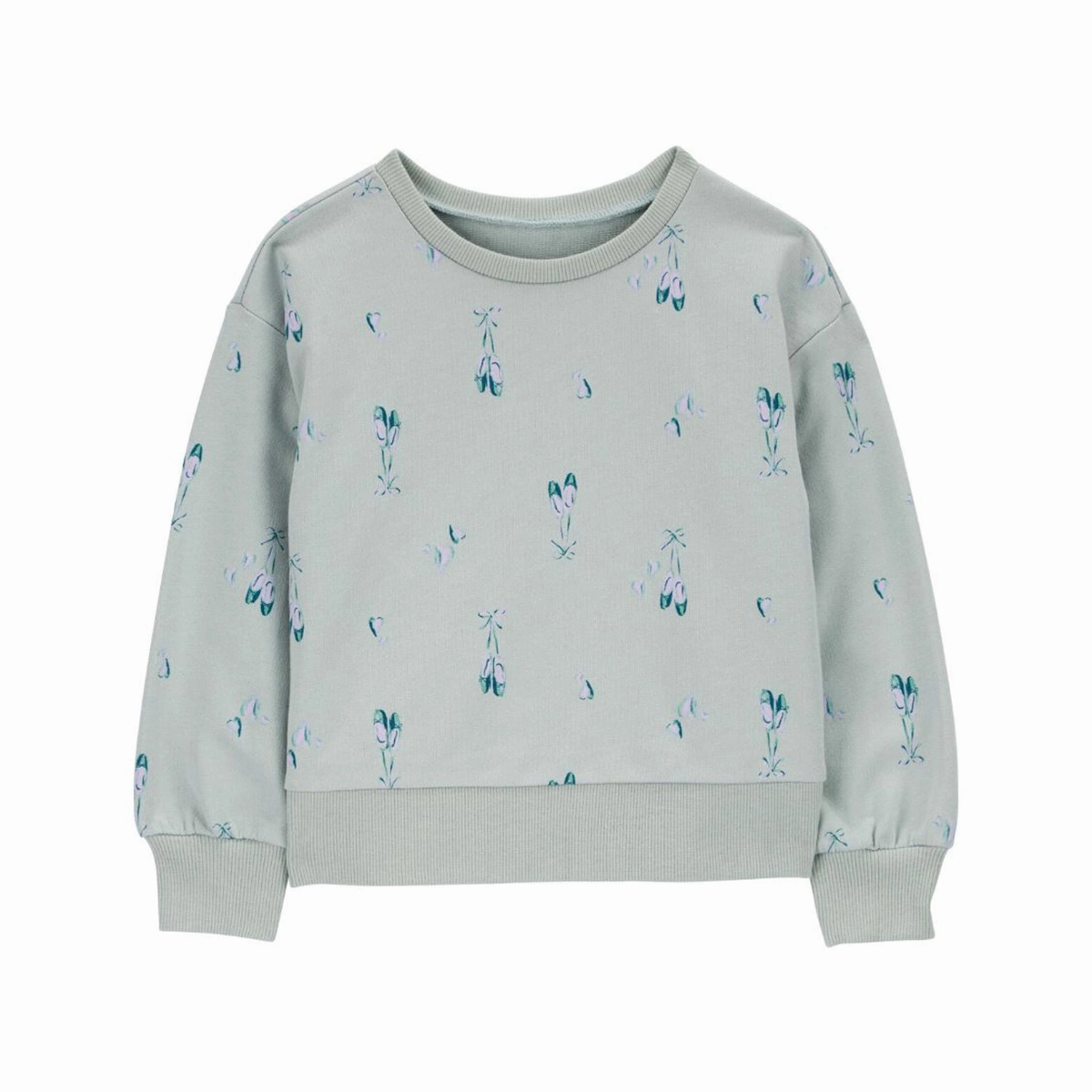 MoistureWickingMaterial Toddler Girls' Ballet Crew Neck Cotton Pullover 2R831410