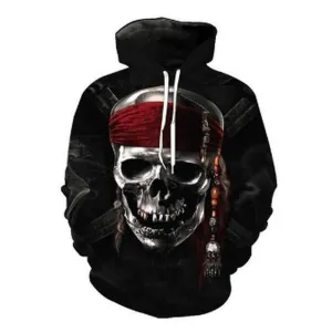Fashion Printed Hooded Men'S Casual Sweater Coffee Shop