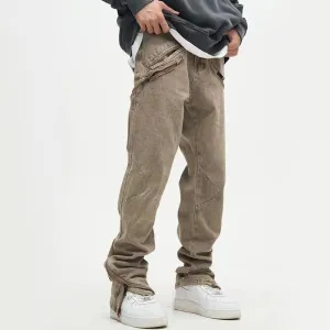 Street Smart Retro Wash Denim Slim Men's Pants