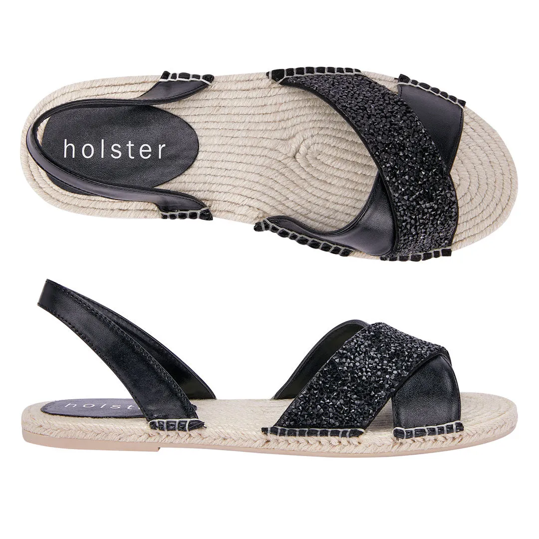 Resort Glow Supportive Flats Jojo - Black