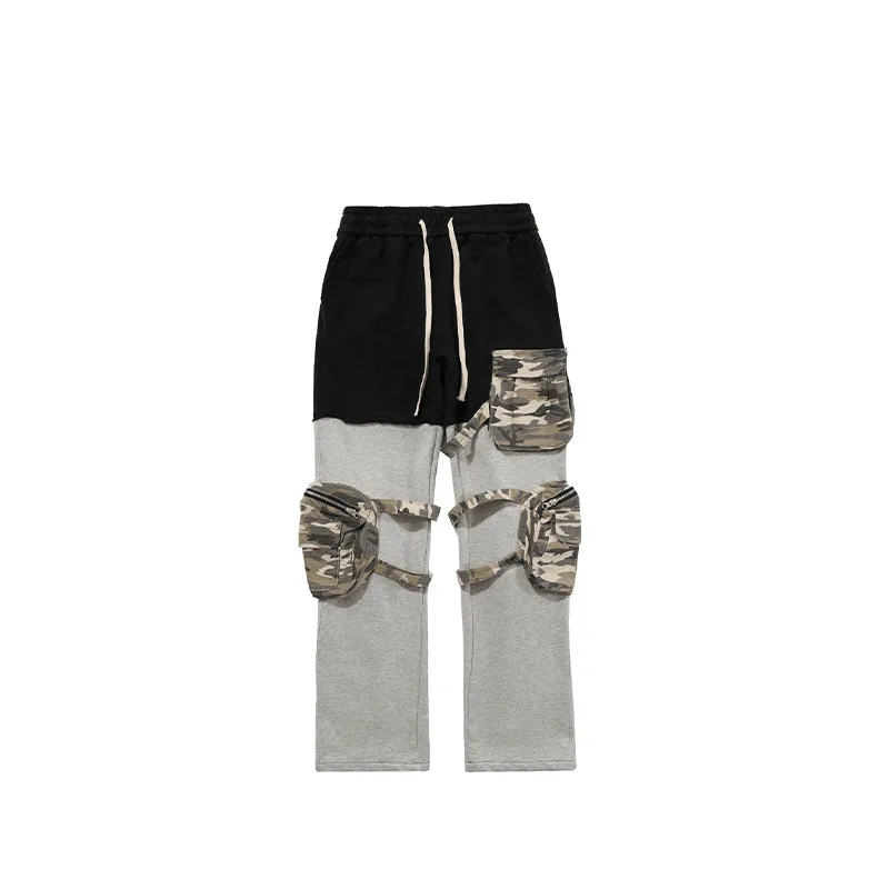 American High Street Stitching Camouflage Three-Dimensional Multi-Pocket Pant Durable Fit