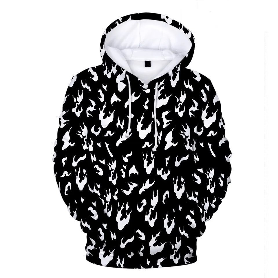 Men'S and Women'S Fashion Casual Printed Long Sleeved Sweater Casual Hoodie product yoga friendliness