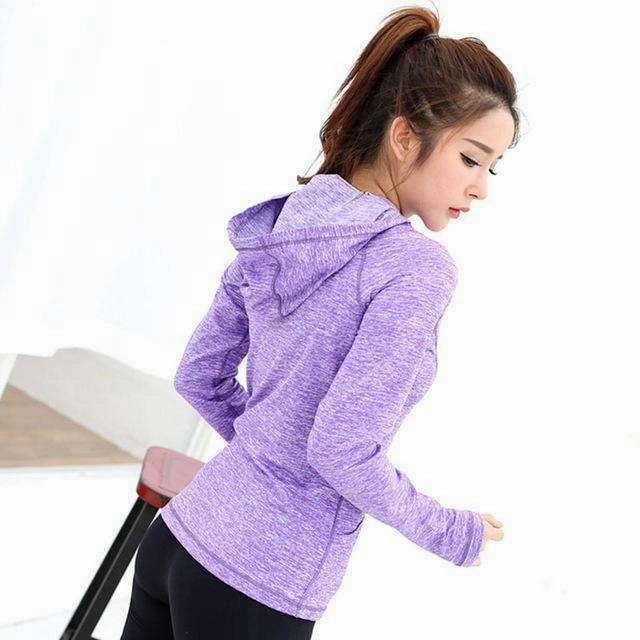 Hobby trim Women Yoga Shirts Quick-drying Breathable Sport Jackets Polyester Long Sleeve Fitness Yoga Coats Running Sportswear Coat