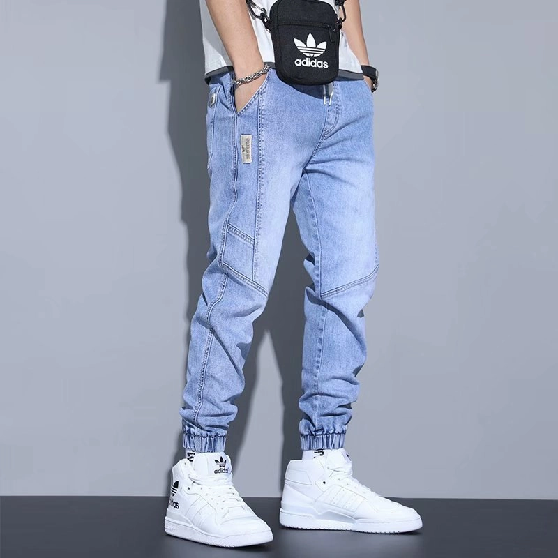 Men's Jeans Slim Fit Fashion Ankle-tied Harem Pants Easy Fashion Durable Summer Vibes