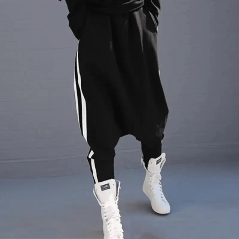 Chilly Weather Comfort Women Loose Striped Pants