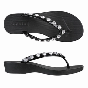 Waikiki Wedge - Black Black Spark