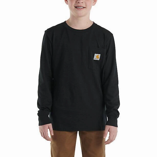 Trendy Look Interlock Stitching Boys' Long-Sleeve Pocket T-Shirt CA6448