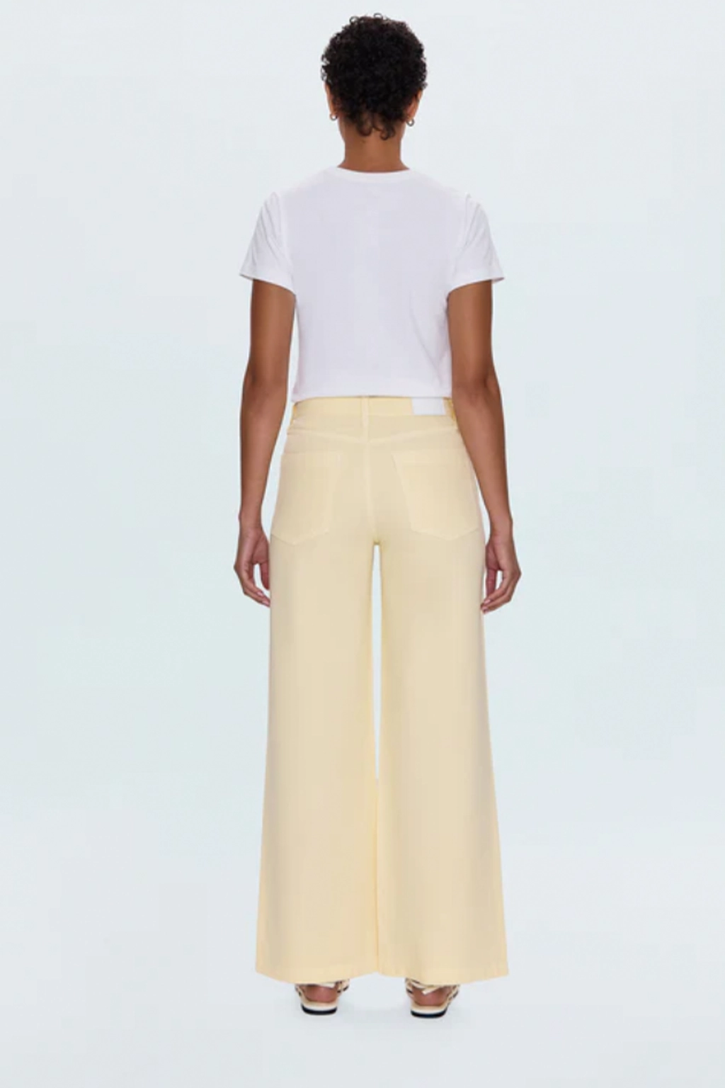 Jadyn Low Slung Palazzo Jean Wrinkle Resistant Instant Dry