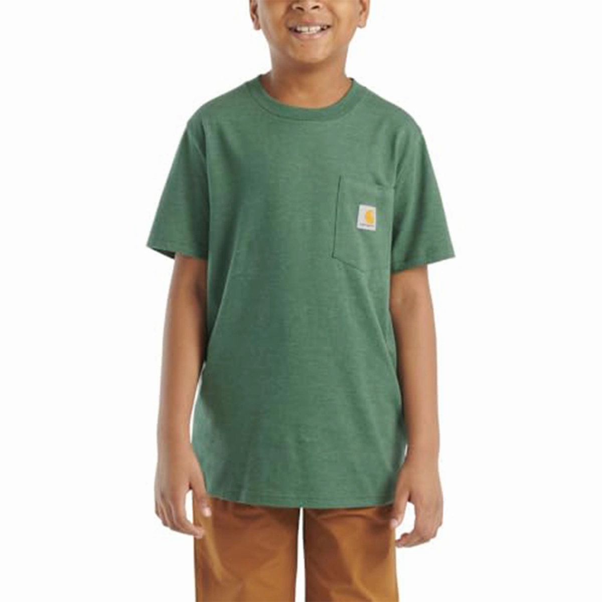 UV protection coating Lightweight Knit Unisex Children's Short-Sleeve Pocket T-Shirt CA6589