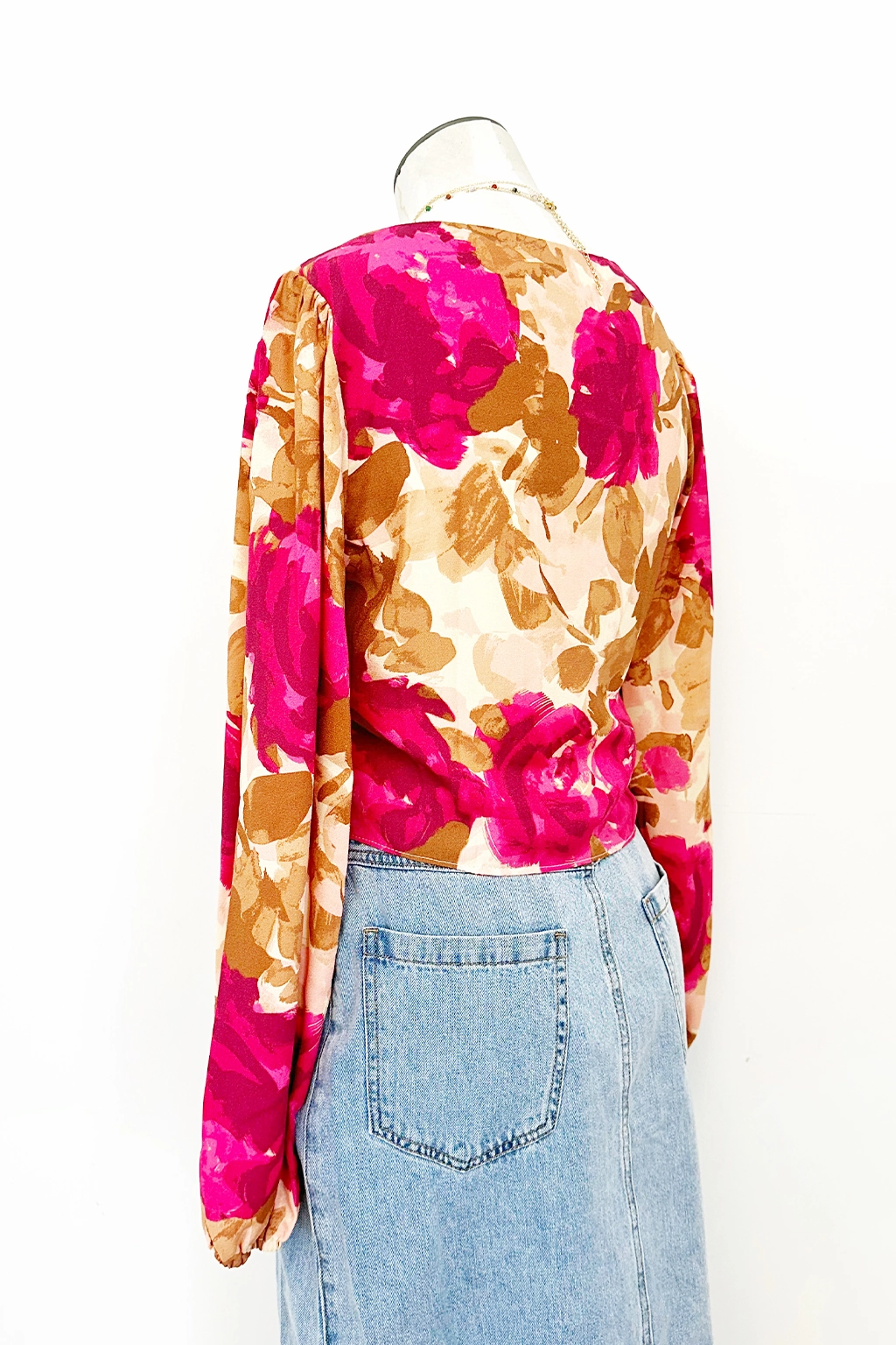 Empowered Zip Front Long Sleeve Top Eco Conscious Dye Process FourWay Stretch Fabric