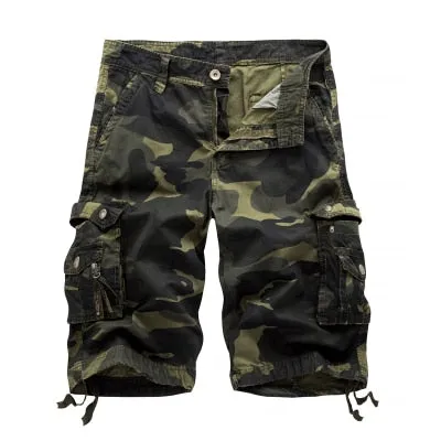 PaddedInsulation BreathableMeshPanel Cargo Shorts Men Military