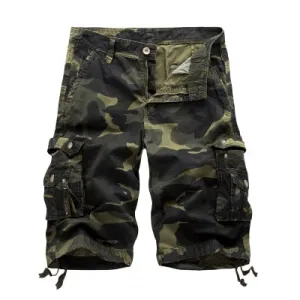 PaddedInsulation BreathableMeshPanel Cargo Shorts Men Military