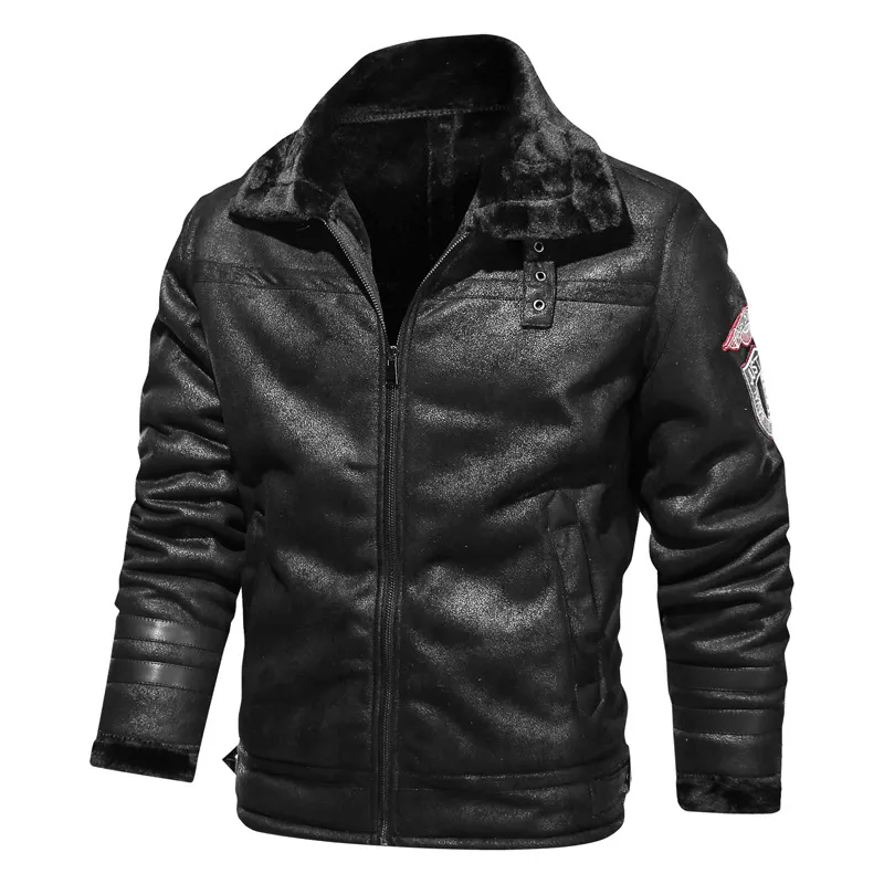 Stretch Comfort Fit Vegan Leather Accents The Wolverine Faux Fur Winter Jacket
