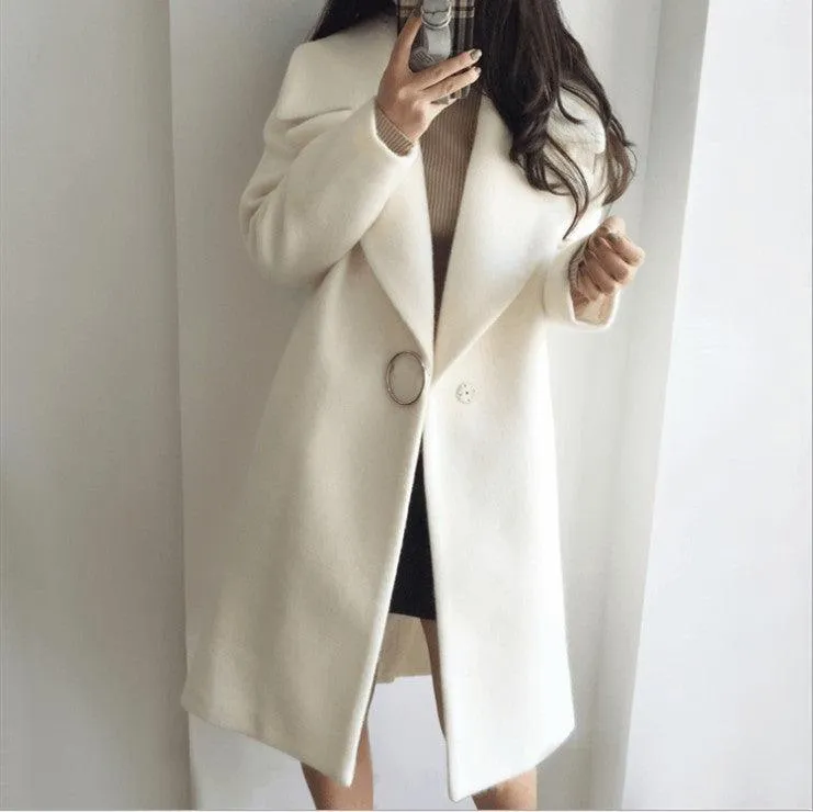 Women's autumn and winter wool coat Casual Chic