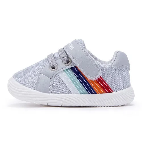 Airflow Vents Velcro Rainbow Breathable Soft Non-Slip Sneakers First Walkers | BMCiTYBM