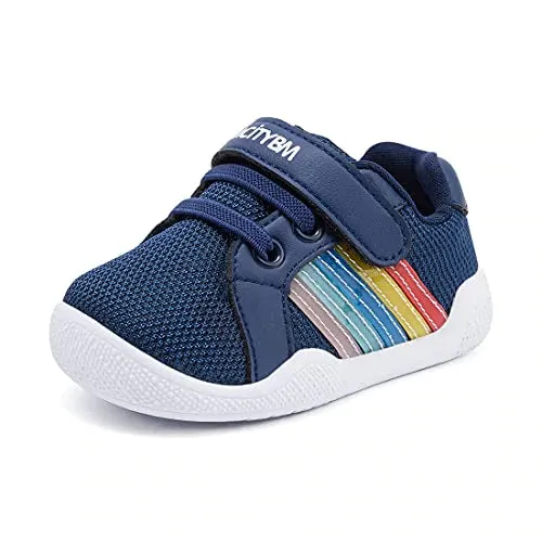Velcro Rainbow Breathable Soft Non-Slip Sneakers First Walkers | BMCiTYBM workout shoes Hyperelastic Foam Layers