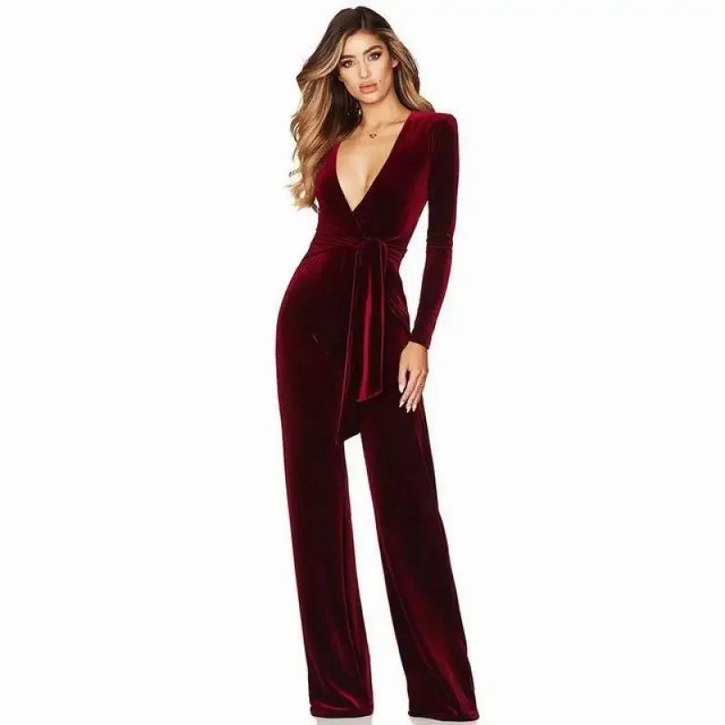 Velvet Bandage Jumpsuit Clean Premium