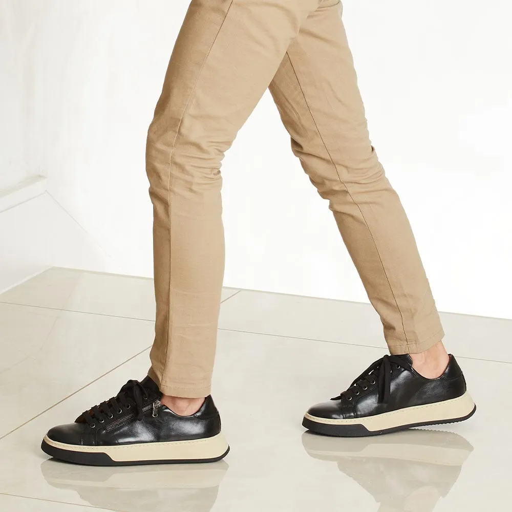 Structured wear MEN'S Statement: Black Leather