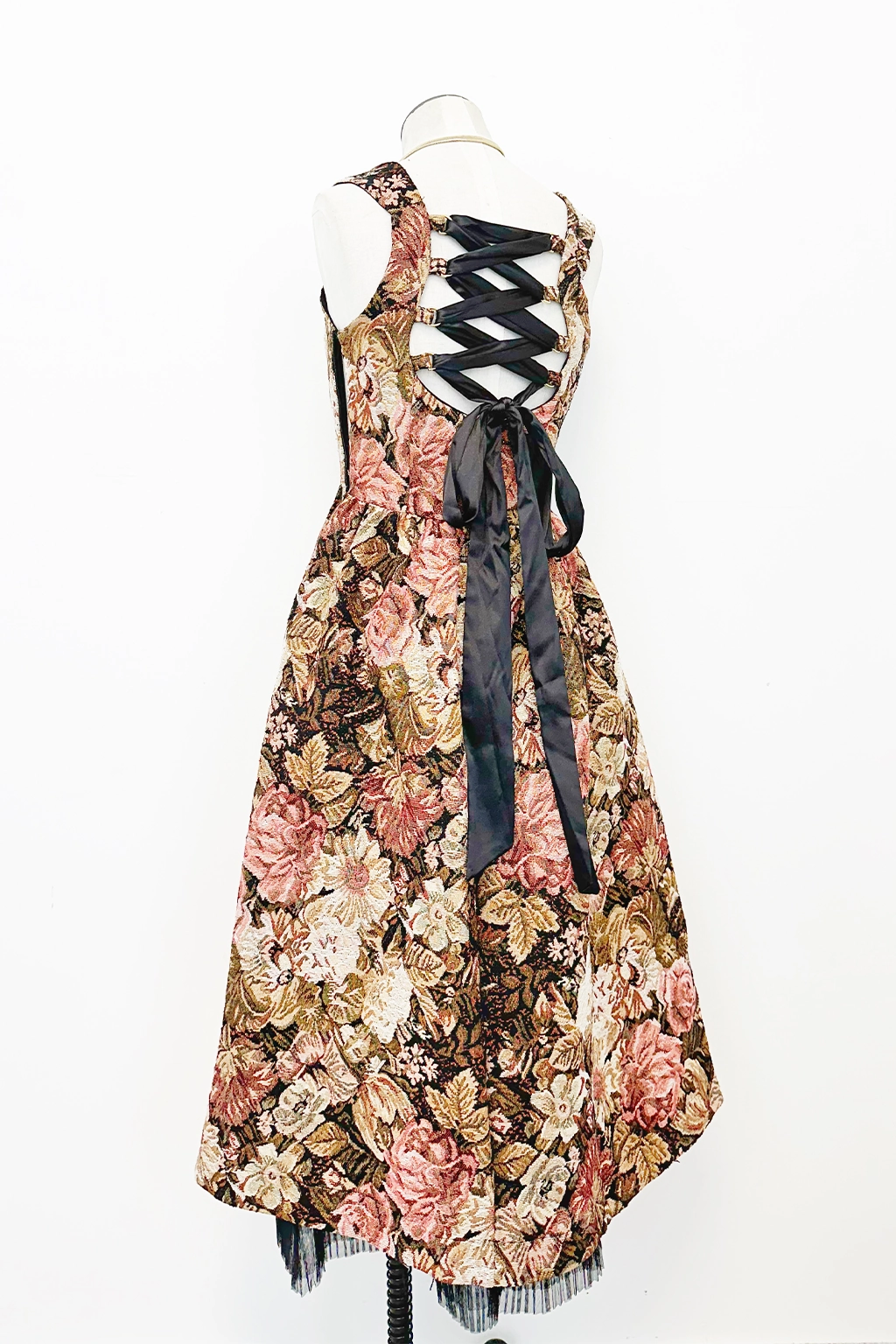 Brocade Corset Maxi Dress Designer-Label Stylish day dress