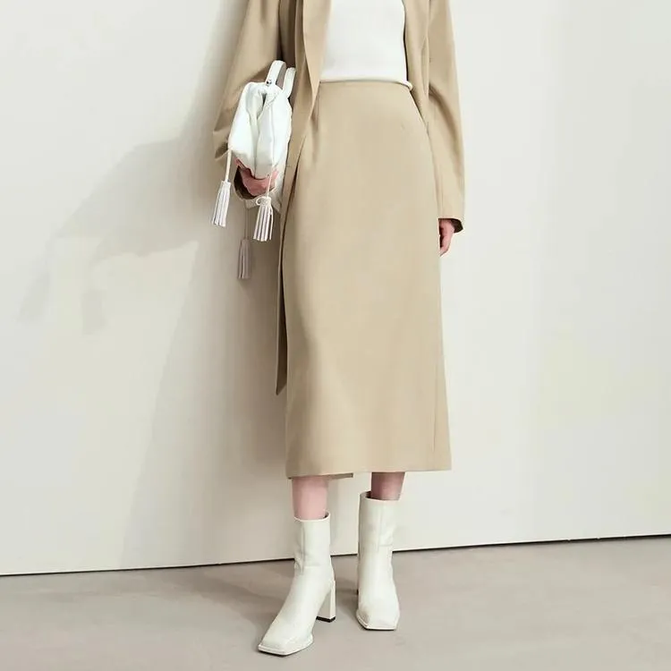 Smooth Fit Women's Wool Pencil Skirt