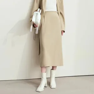 Smooth Fit Women's Wool Pencil Skirt