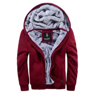 Stain Proof Men's Sports Velvet Padded Thickened Coat