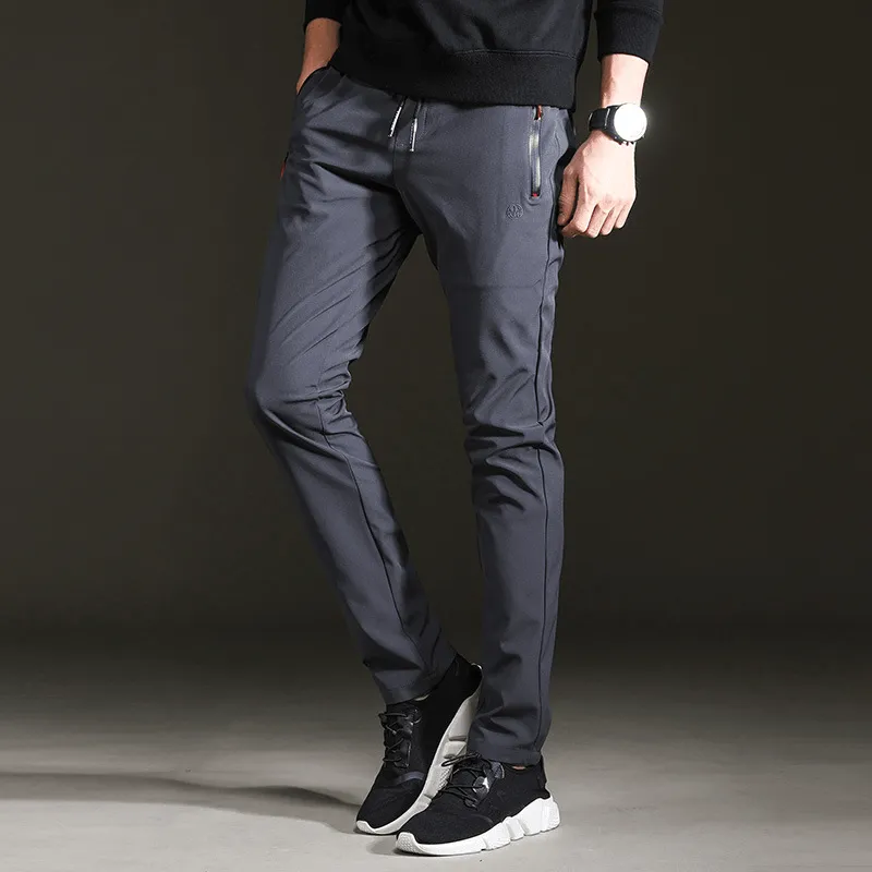 City Wear Trendy Slim Mens Pants Loose Cropped Sweatpants