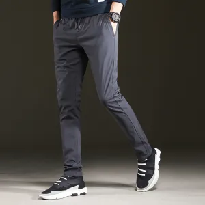 Fitted Style FlexibleMobility Trendy Slim Mens Pants Loose Cropped Sweatpants