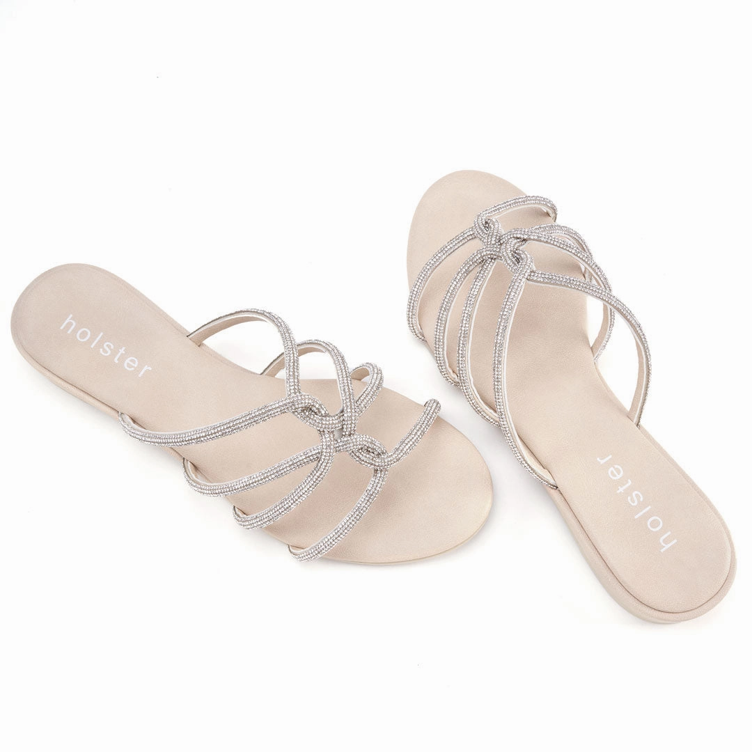 Dressy Wear Street Queen Sundance Low Wedge - Beige