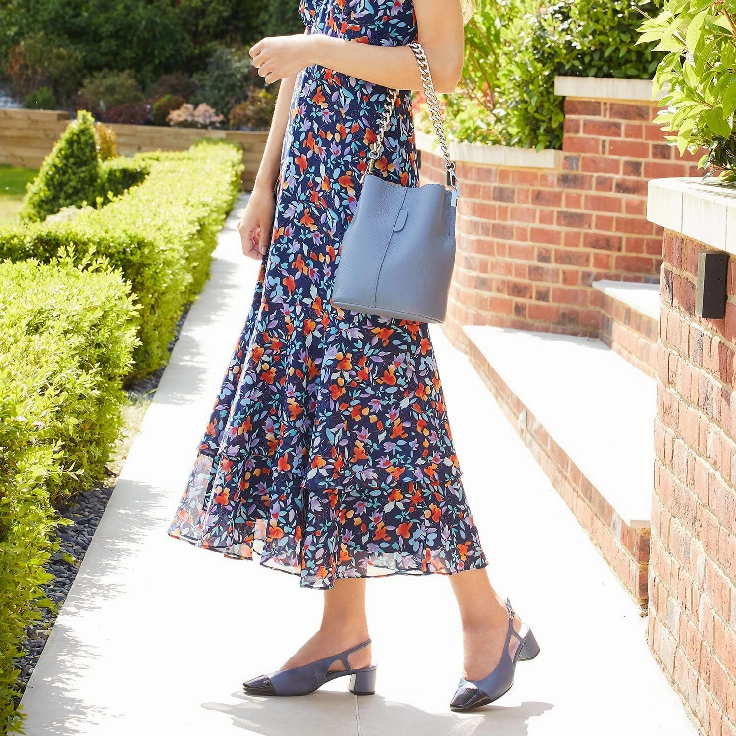 Open party - style Venus: Denim Leather & Navy Patent