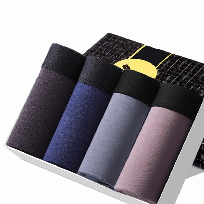 West Louis? 4Pcs/Lot Of Men Cotton Thermal Boxers Movement Ready