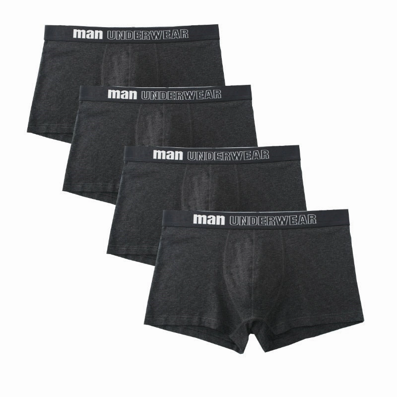 Invisible support Organic Fans West Louis? Men Breathable Trunk Cotton Underwear 4Pcs Pack