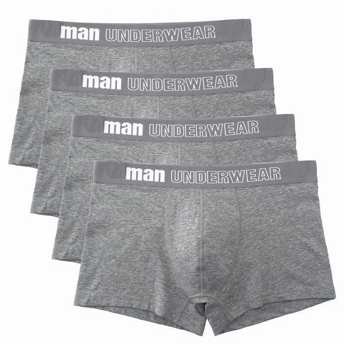 West Louis? Men Cotton Soft Boxers Underwear 4Pcs Rest Comfort Minimal Lines