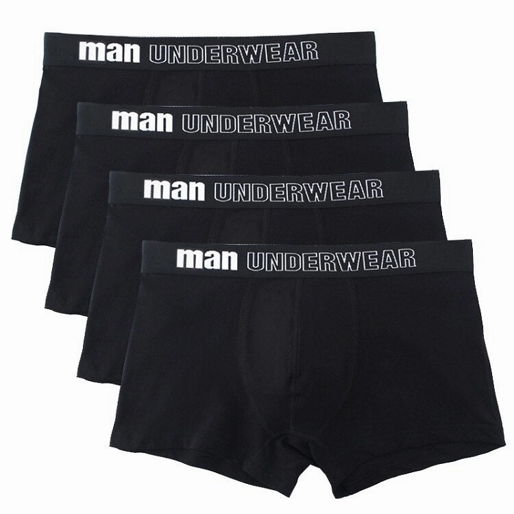 West Louis? Men Cotton Soft Boxers Underwear 4Pcs NaturalFiberBlend Invisible Look