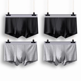 Rapid-Dry Walking Weightless Communities West Louis? Soft Breathable Sexy Men Boxers 4/8Pcs Packs