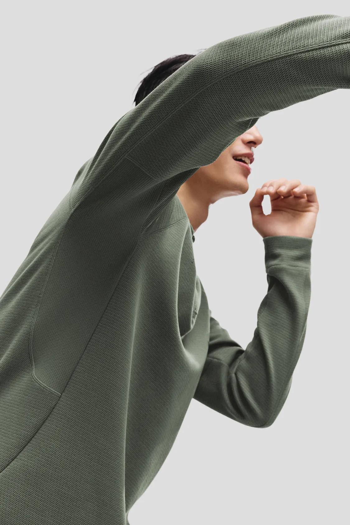 Flexible Waistband Adaptation WickCore ?C Men??s Stand-Collar Wicking Base Layer