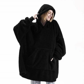 Winter Hoodie Sweatshirt With Big Pocket Women Hooded Tops Clothes Cozy Touch Breathable Layer