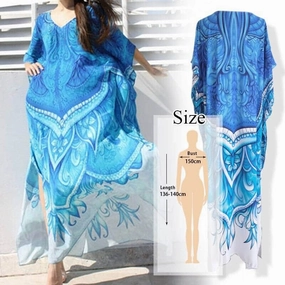 Women's Boho Style Printed Dress All weather