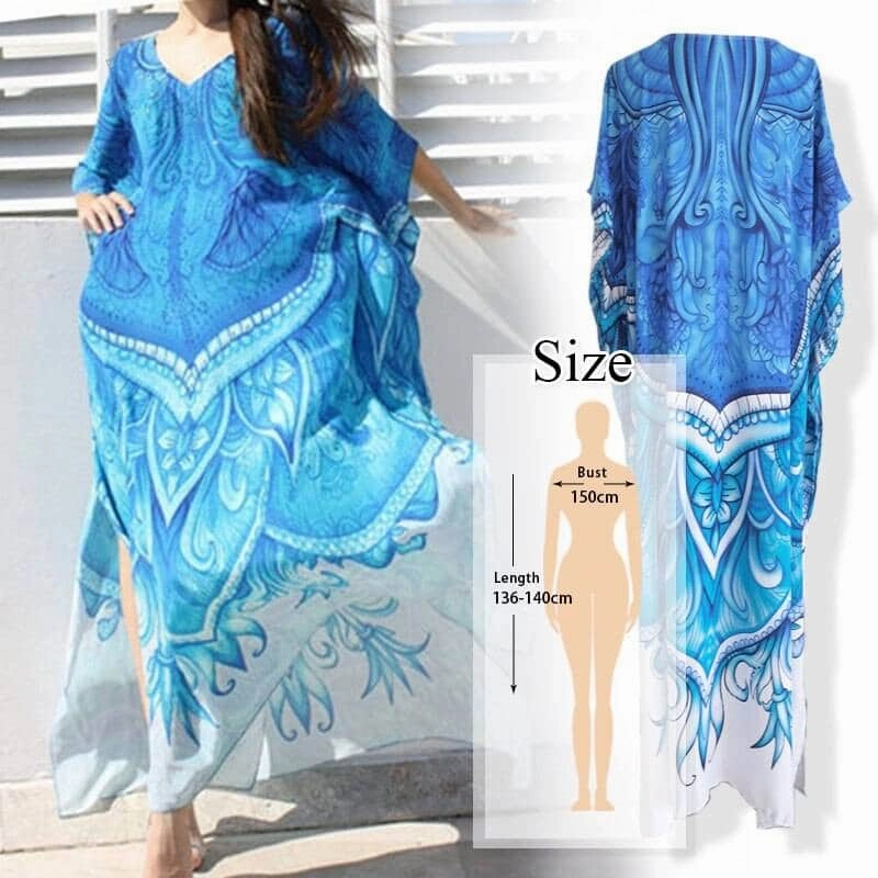 Women's Boho Style Printed Dress All weather