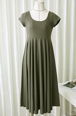 Button-front Women's Casual Cotton Maternity Summer Pleated Dress