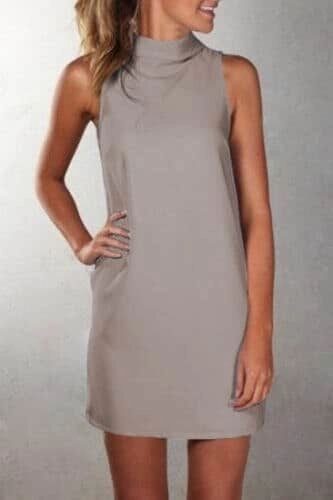 Women's Casual Summer Turtleneck Dress Flattering Style