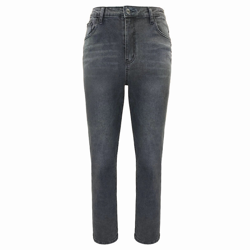 Outdoor Adventure Stylish Women's Embroidery Flying Motorcycle Hot Drill Jeans Elastic Slim Small Foot Pants