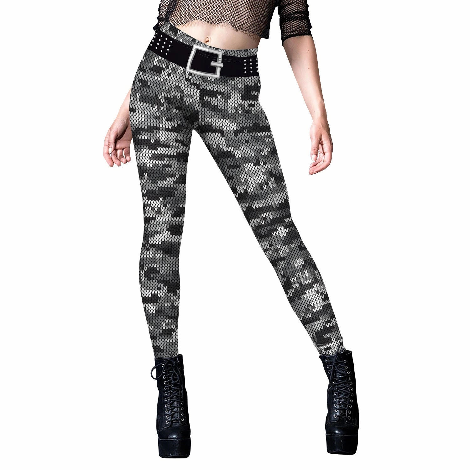 Full Motion High Mobility Women's Fashion Camouflage Digital Printing Sweatpants