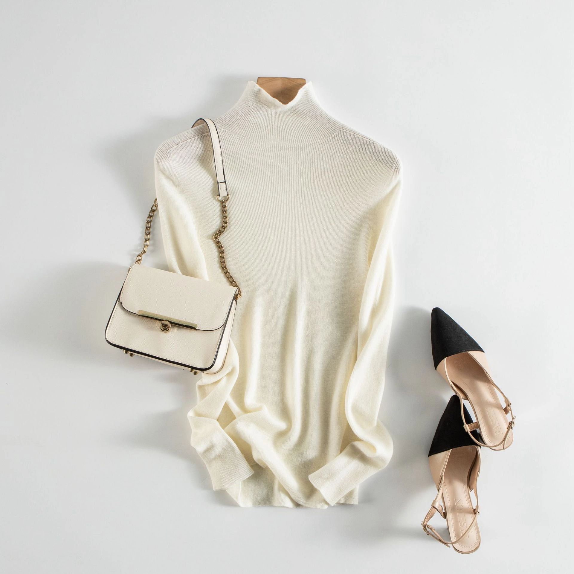 Fashion Knit Layer Women's Fashion Slim Knit Bottoming Shirt