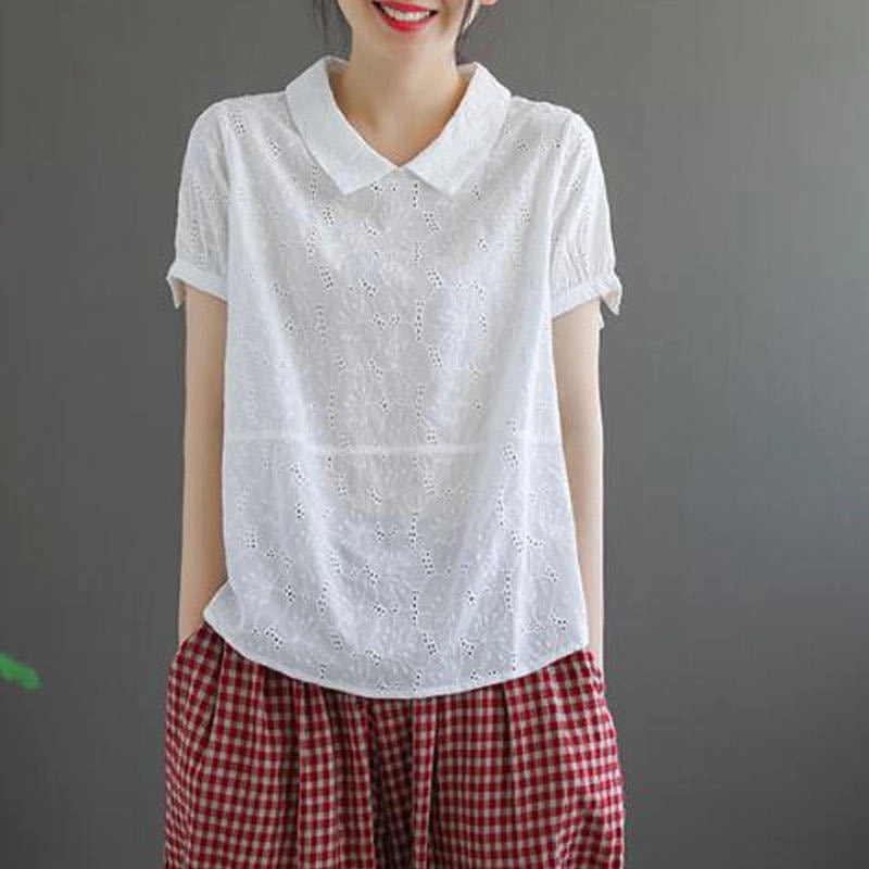 Mature appeal Women's Fashionable Retro Loose Slimming Top