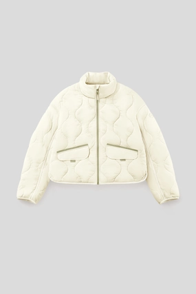 Women's Lightweight Quilted Jacket with Stand Collar Good Material