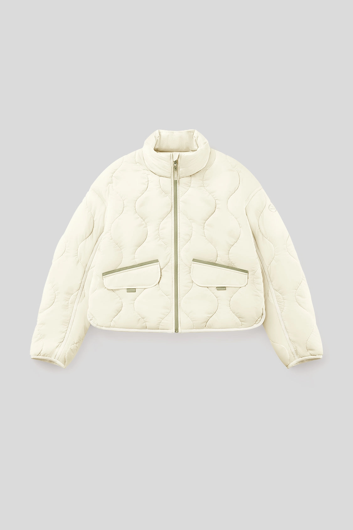 Easy Care Finish Ergonomic Seams Women's Lightweight Quilted Jacket with Stand Collar