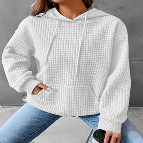 Women's Loose Casual Solid Color Long-sleeved Sweater meeting look